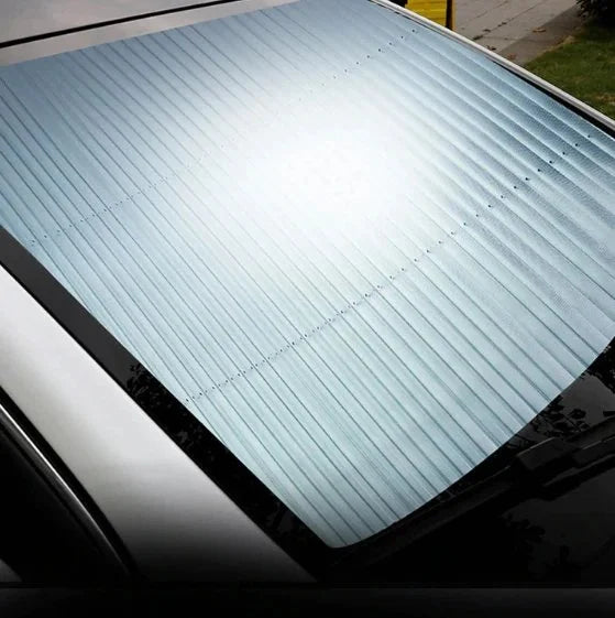 CAR RETRACTABLE WINDSHIELD SUN SHADE COVER