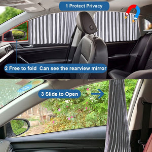 🔥Universal Fit Magnetic Car Side Window Privacy Sunshade (Pack of 2)